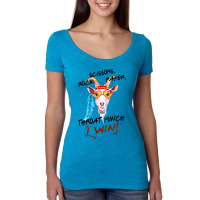 Goat Scissors Rock Paper Throat Punch I Win Women's Triblend Scoop T-shirt | Artistshot