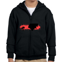 Bear Kick-va5da Youth Zipper Hoodie | Artistshot