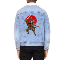 Demon Samurai Warrior Unisex Sherpa-lined Denim Jacket | Artistshot