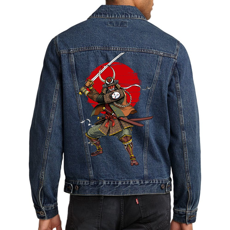 Demon Samurai Warrior Men Denim Jacket | Artistshot