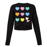 Hot Trend Peanuts Valentine Candy Heart Cropped Sweater | Artistshot