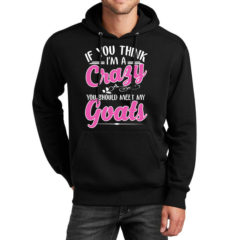 If You Think I'm A Crazy You Shoult Meet My Goats Unisex Hoodie | Artistshot