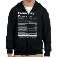 Crematory Operator - Nutritional And Undeniable Factors Youth Zipper Hoodie | Artistshot