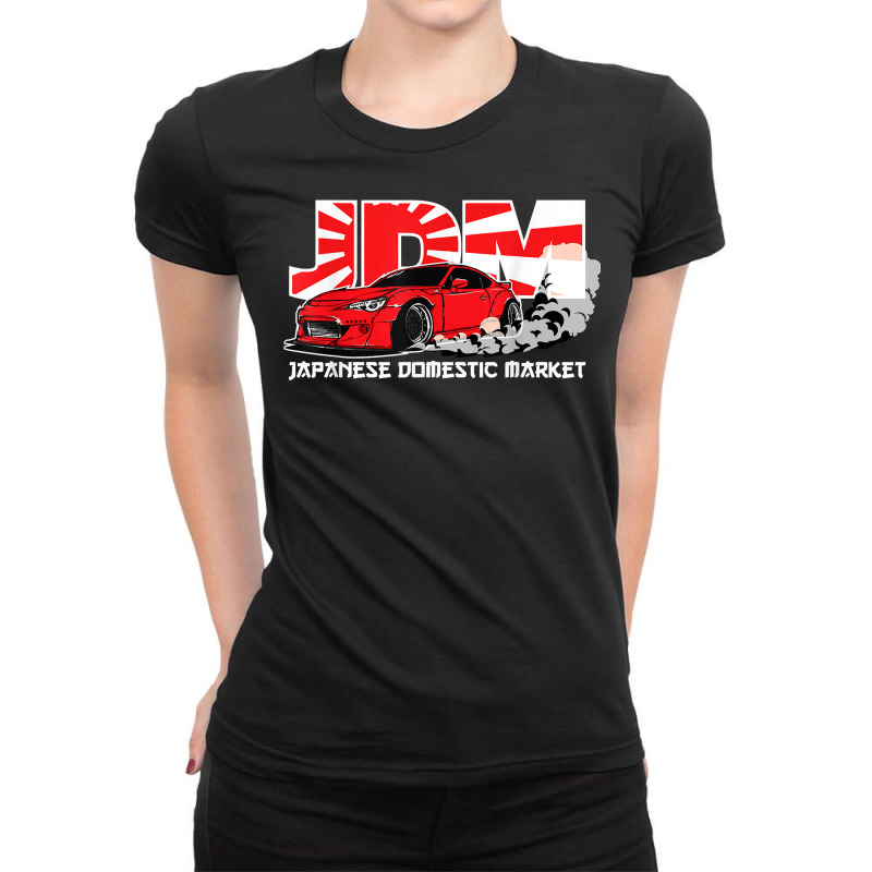 Jdm   Japanese Domestic Market Racing Car T Shirt Ladies Fitted T-Shirt by saterseim | Artistshot