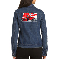 Jdm   Japanese Domestic Market Racing Car T Shirt Ladies Denim Jacket | Artistshot