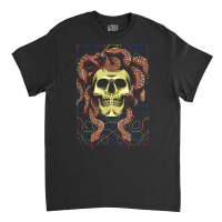 Medusa Gorgon Skull Snake Horror Greek Mythology Monster T Shirt Classic T-shirt | Artistshot