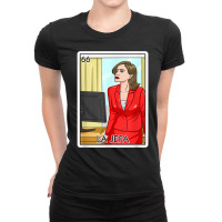 Jefa Gift The Boss Lady Card Mexican Lottery Chief Card T Shirt Ladies Fitted T-shirt | Artistshot