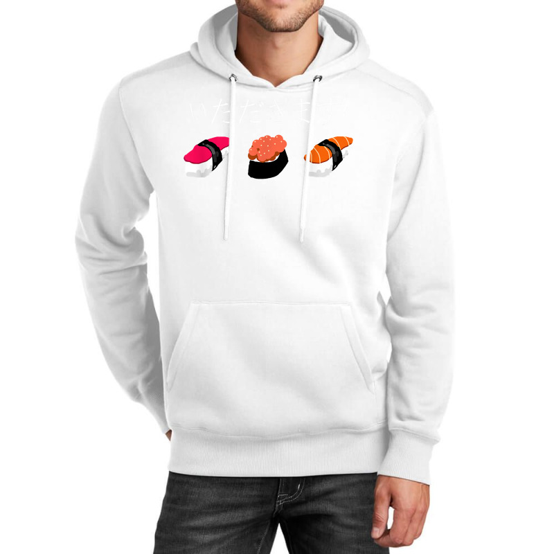 Itadakimasu! Japanese Hiragana Sushi Graphic T Shirt Unisex Hoodie | Artistshot