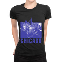 Chicago City Design Ladies Fitted T-shirt | Artistshot