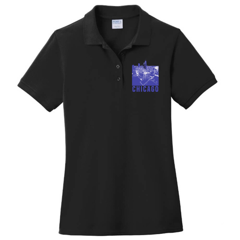 Chicago City Design Ladies Polo Shirt by venbytumny | Artistshot