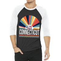 Connecticut 4th Of July 3/4 Sleeve Shirt | Artistshot