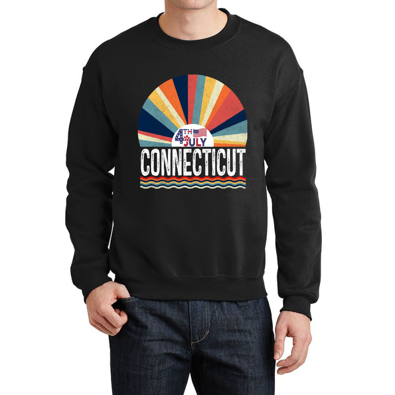 Connecticut 4th Of July Crewneck Sweatshirt | Artistshot