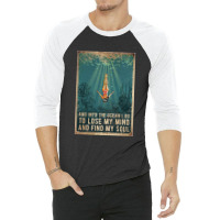 Into The Ocean Poster 3/4 Sleeve Shirt | Artistshot