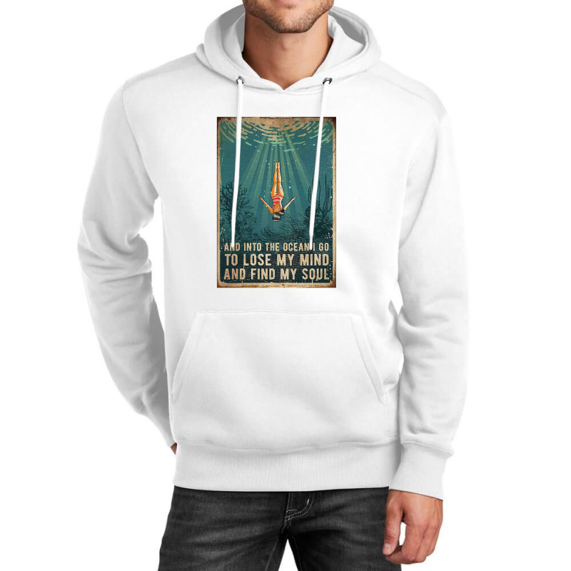 Into The Ocean Poster Unisex Hoodie by monicash | Artistshot