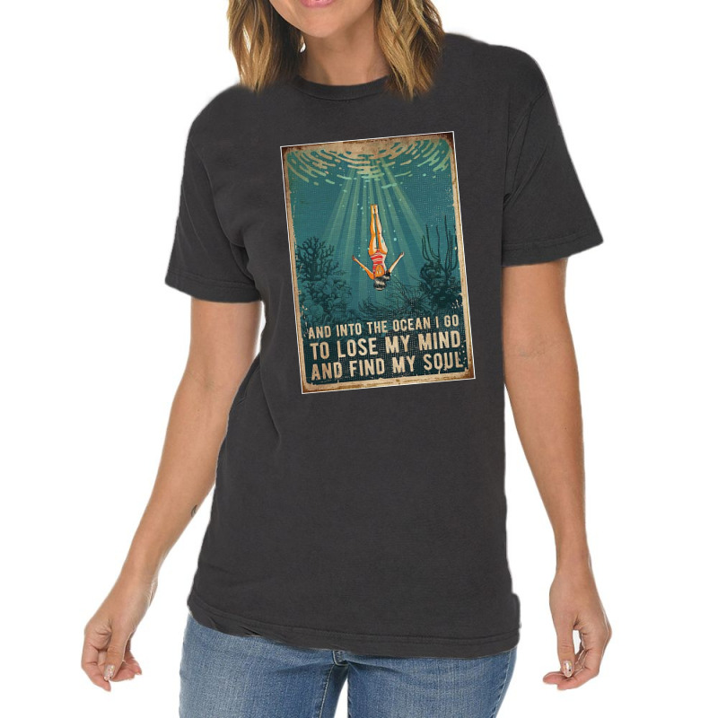 Into The Ocean Poster Vintage T-Shirt by monicash | Artistshot