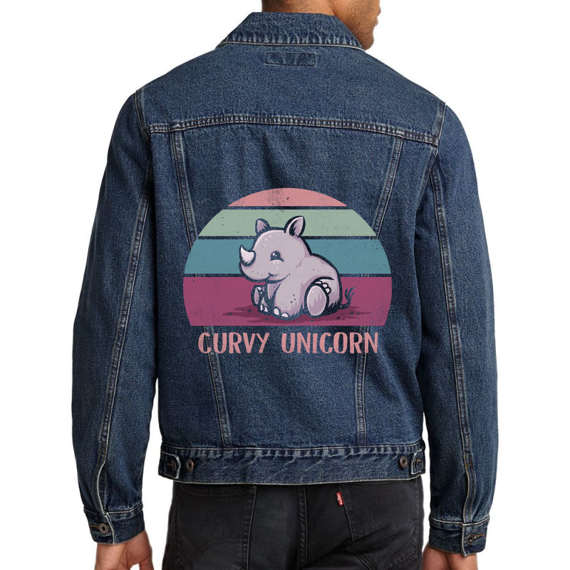 Curvy Unicorn Men Denim Jacket by BrianneRemers65 | Artistshot