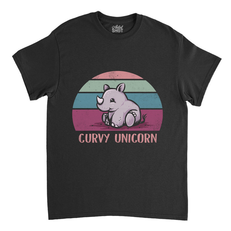 Curvy Unicorn Classic T-shirt by BrianneRemers65 | Artistshot