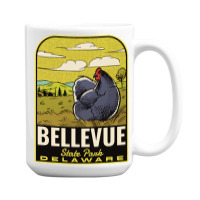 Bellevue State Park De Vintage Travel 15 Oz Coffee Mug | Artistshot