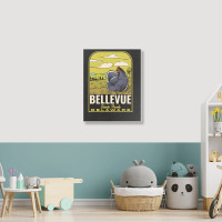 Bellevue State Park De Vintage Travel Portrait Canvas Print | Artistshot