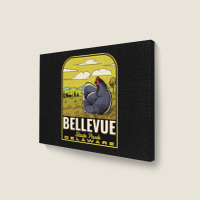 Bellevue State Park De Vintage Travel Landscape Canvas Print | Artistshot