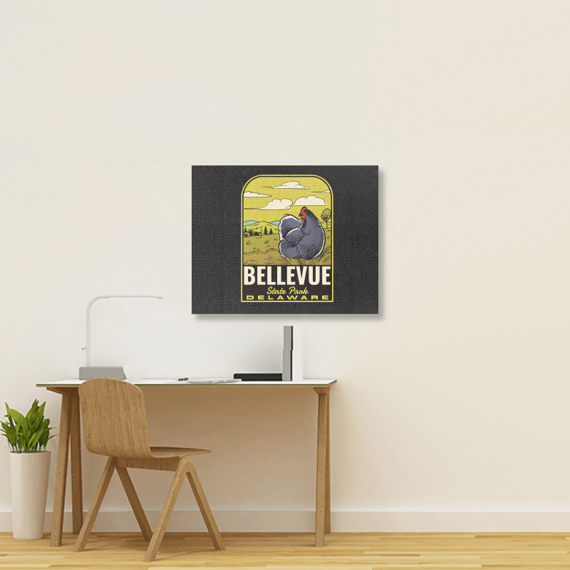 Bellevue State Park De Vintage Travel Landscape Canvas Print | Artistshot