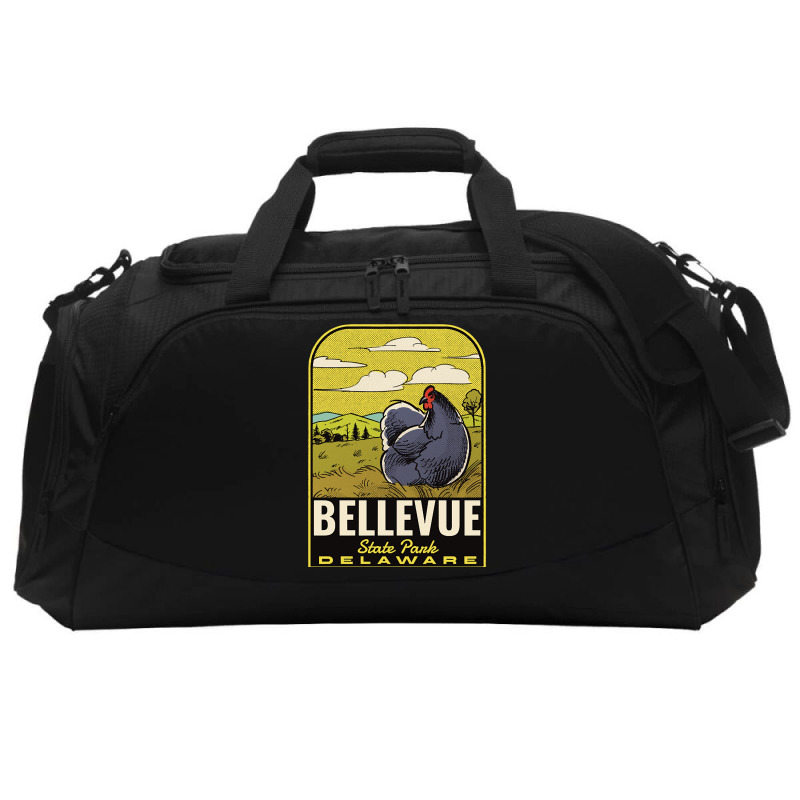 Bellevue State Park De Vintage Travel Active Duffel | Artistshot