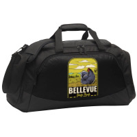 Bellevue State Park De Vintage Travel Active Duffel | Artistshot