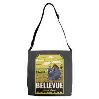 Bellevue State Park De Vintage Travel Adjustable Strap Totes | Artistshot