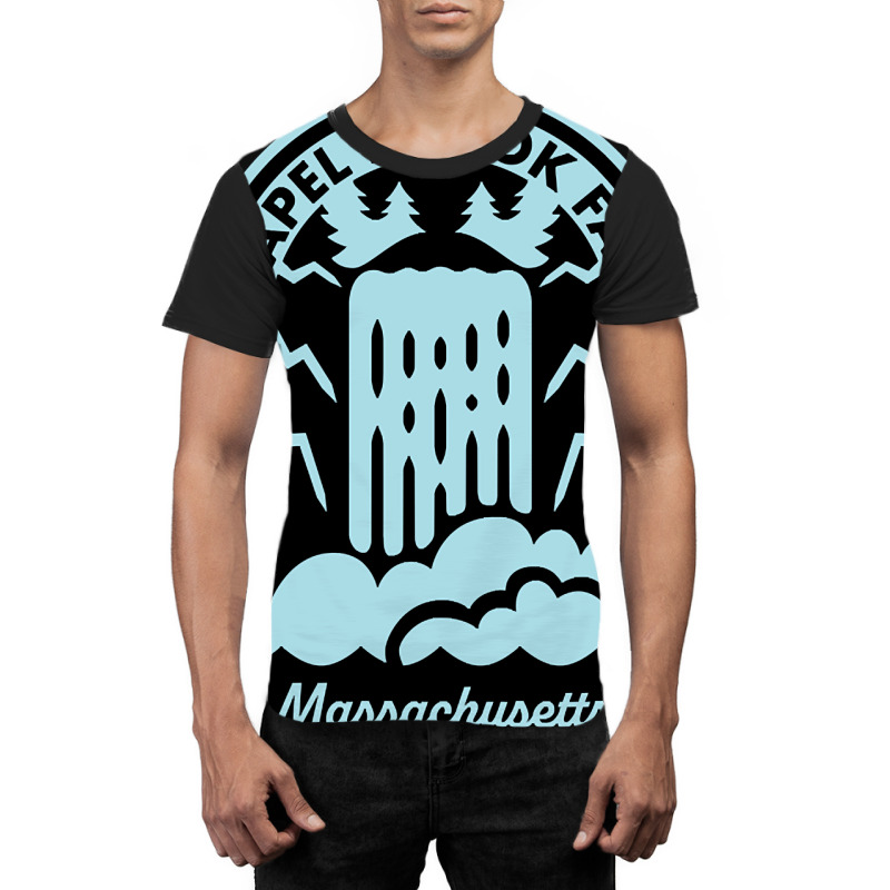 Chapel Brook Falls Massachusetts Graphic T-shirt by currentlyderby559 | Artistshot