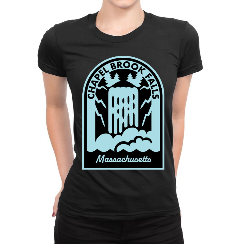 Chapel Brook Falls Massachusetts Ladies Fitted T-Shirt by currentlyderby559 | Artistshot