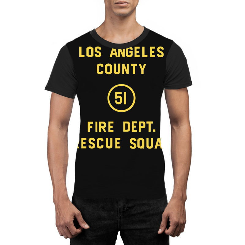 Emergency Squad 51 Door Graphic T-shirt | Artistshot