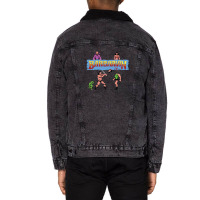 Barbarian The Ultimate Warrior Unisex Sherpa-lined Denim Jacket | Artistshot