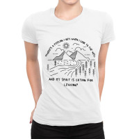 There's A Feeling I Get, When I Look To The West Music Lover Tank Top Ladies Fitted T-shirt | Artistshot