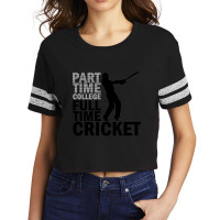 Cricket Full Time Scorecard Crop Tee | Artistshot