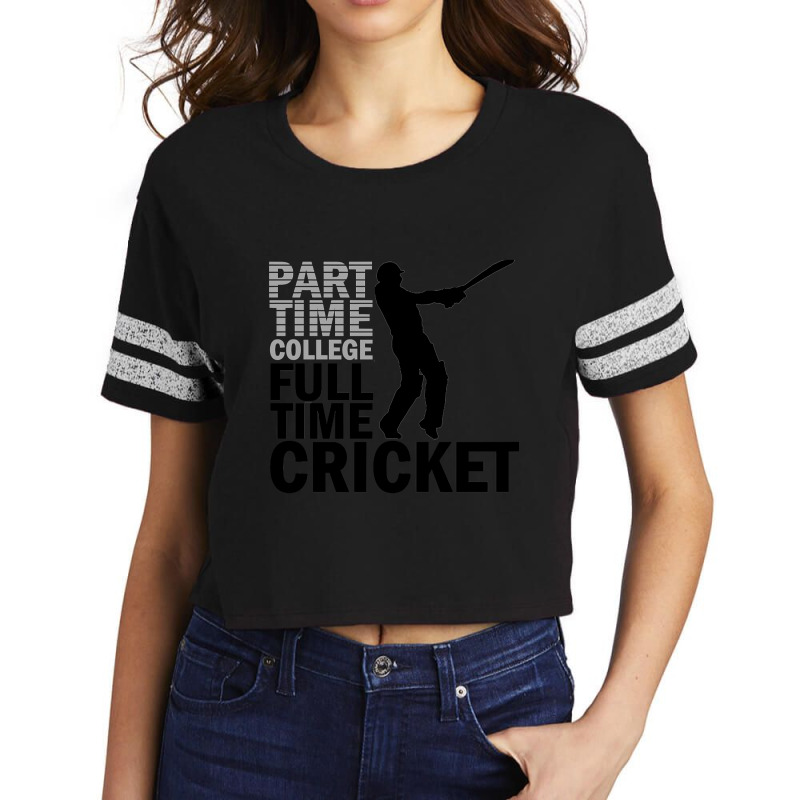 Cricket Full Time Scorecard Crop Tee by mysofiazo | Artistshot