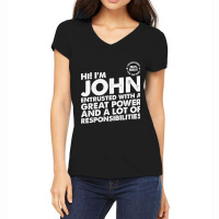 Busy John Women's V-neck T-shirt | Artistshot