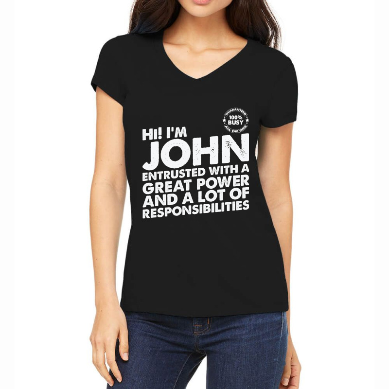 Busy John Women's V-Neck T-Shirt by bunchfencing71 | Artistshot