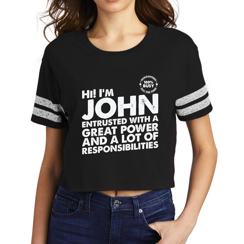 Busy John Scorecard Crop Tee by bunchfencing71 | Artistshot