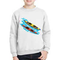 Ocean T Shirt Boating Boat Kayaking Kayak Pontoon Lake Summer Youth Sweatshirt | Artistshot