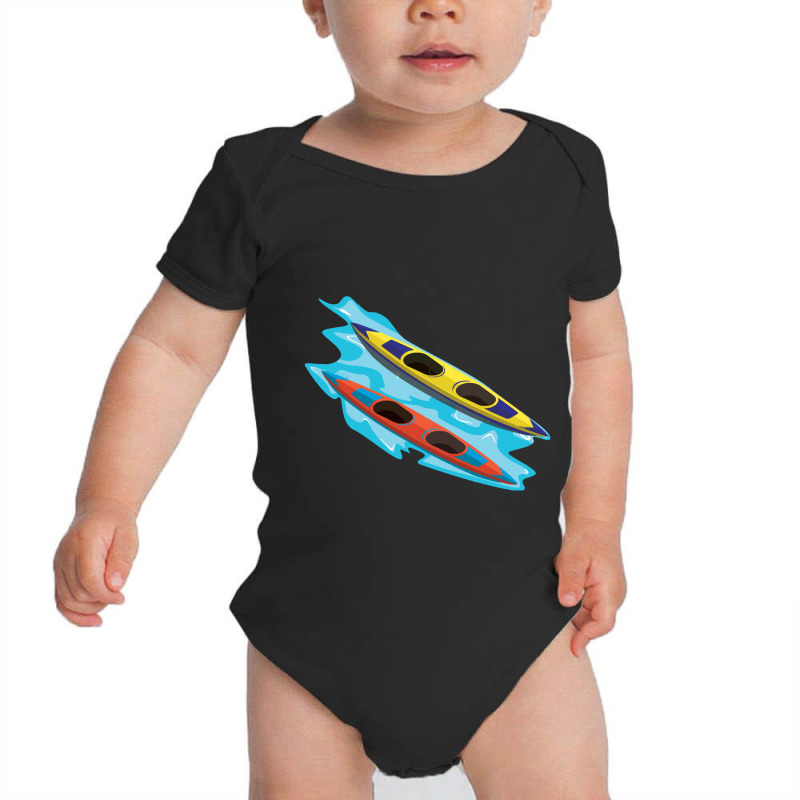 Ocean T Shirt Boating Boat Kayaking Kayak Pontoon Lake Summer Baby Bodysuit | Artistshot