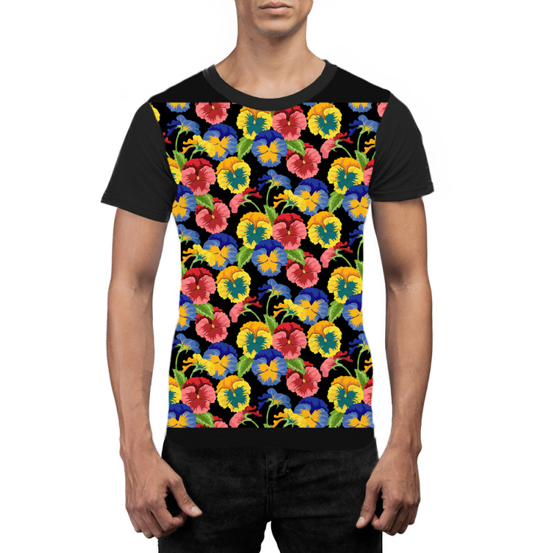 Pansies Graphic T-shirt | Artistshot