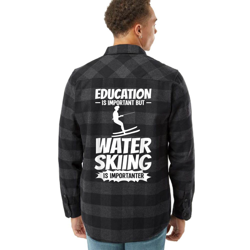 Water Skiing Boat Beginner Board Skier Waterski Trainer T Shirt Flannel Shirt | Artistshot