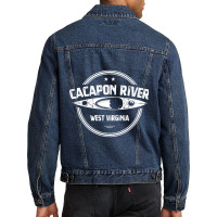 Cacapon River, West Virginia Men Denim Jacket | Artistshot