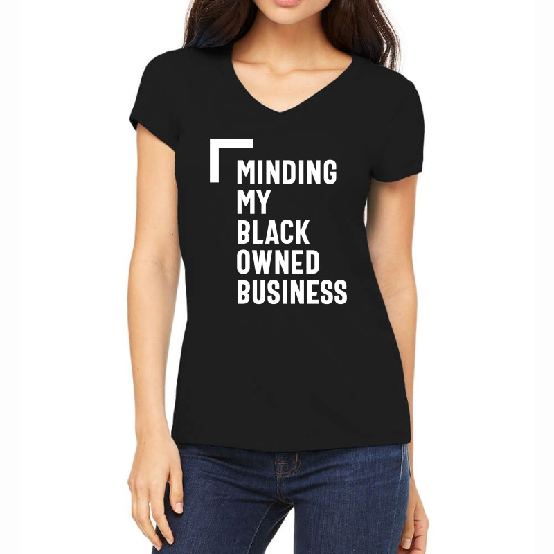 Custom Minding My Black Owned Business Shirt Entrepreneur Boss Women's ...