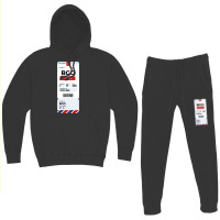 Bergen Boarding Pass Hoodie & Jogger Set | Artistshot