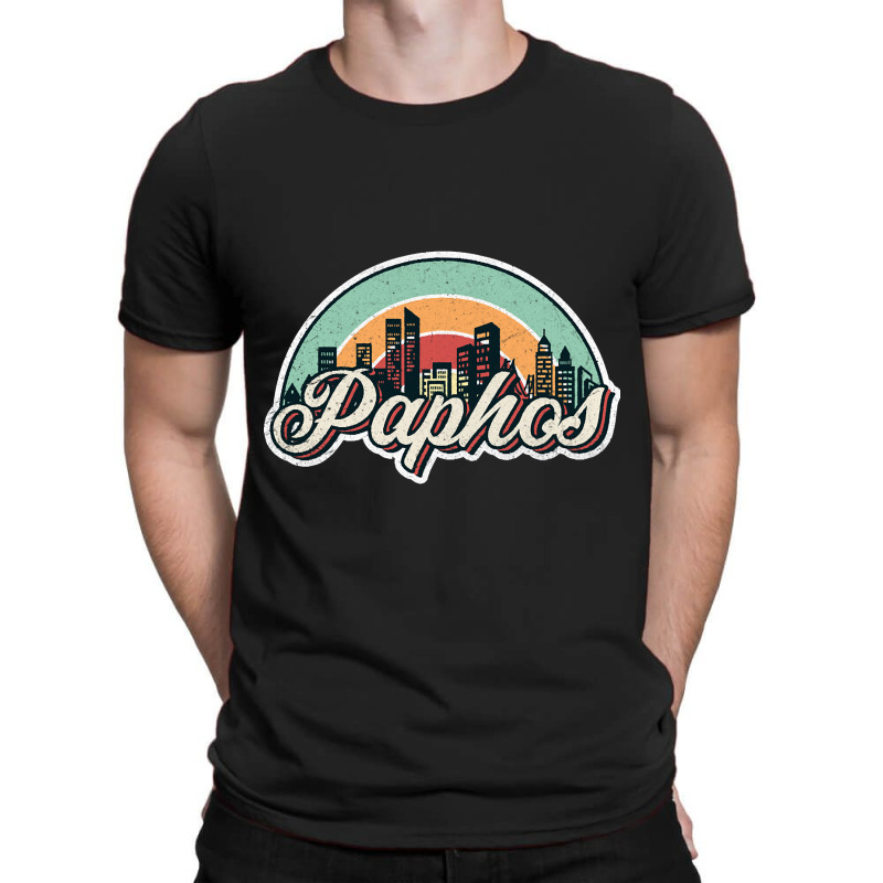 Paphos City Retro T-shirt | Artistshot