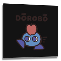 Dorobo - Cryptic Nihongo - Cartoon Thief With Japanese Metal Print Square | Artistshot