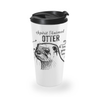 Trending Spirit Animal - Otter Black Travel Mug | Artistshot