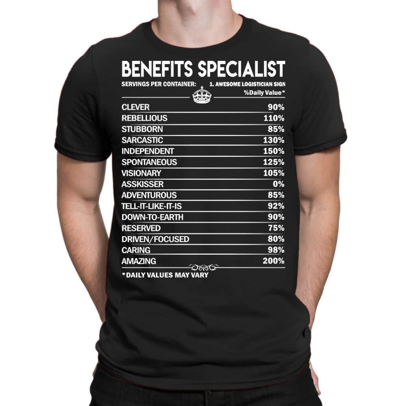 Benefits Specialist T Shirt - Daily Factors 2 Gift Item Tee T-shirt | Artistshot