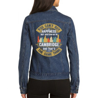 Cambridge  City Massachusetts  State Usa Flag Native American Ladies Denim Jacket | Artistshot